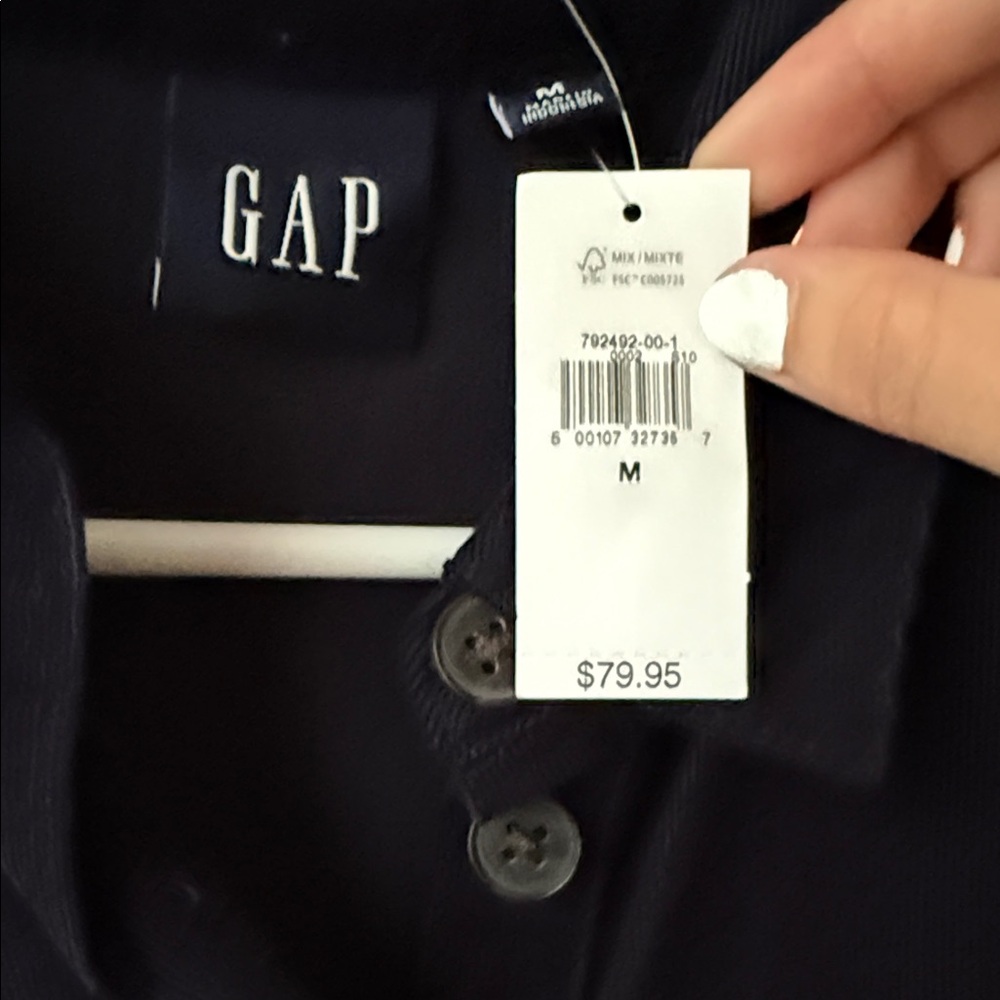 GAP Dress Corduroy Navy Ruffles